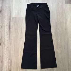 Tremor Y2K Classic Black Flare Pants with Wide-Leg Silhouette